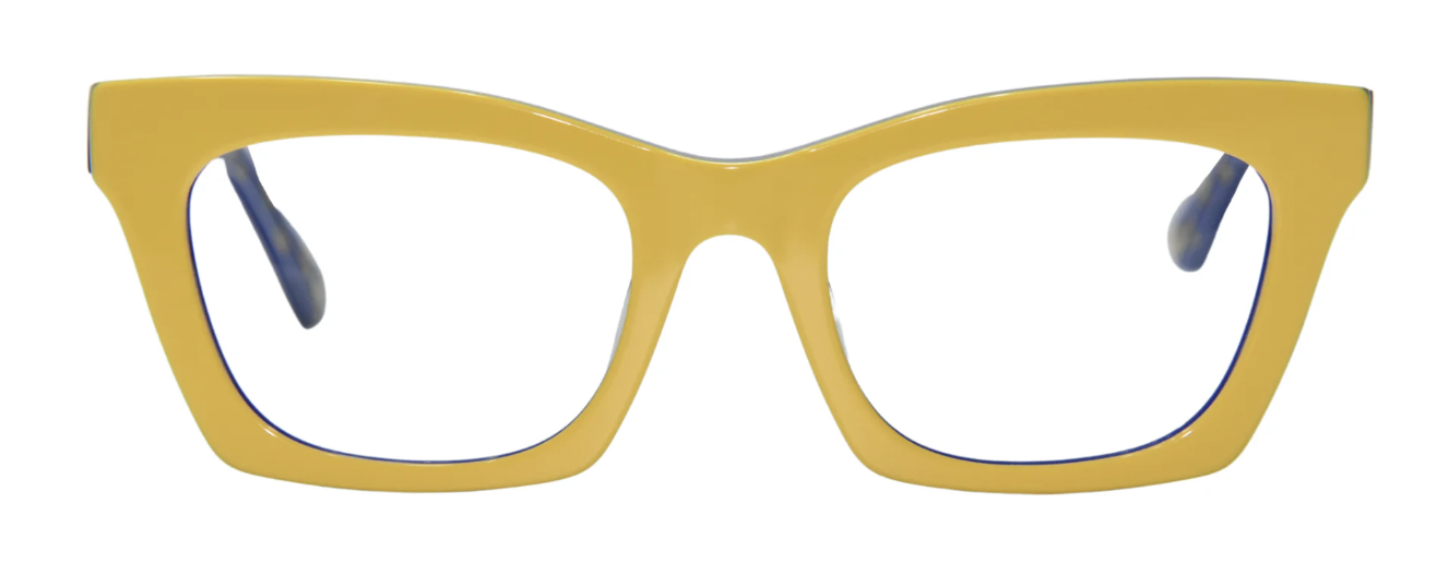 001 Yellow on blue