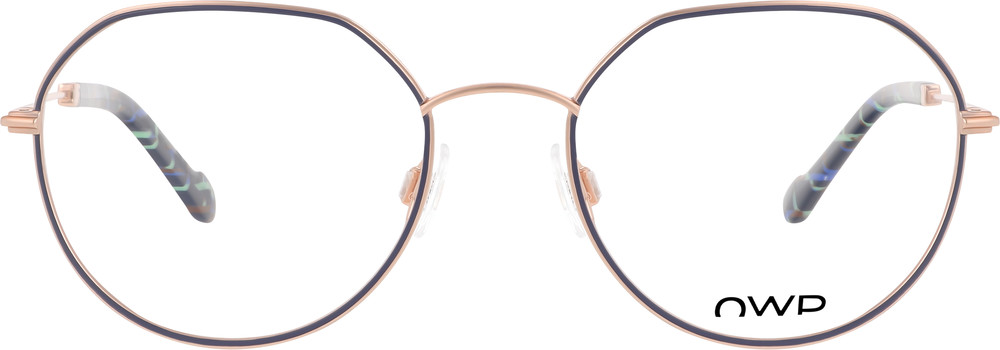 blue-rosegold mat