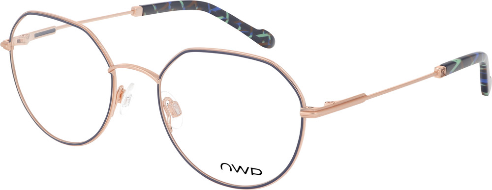 OWP 1484 / blue-rosegold mat