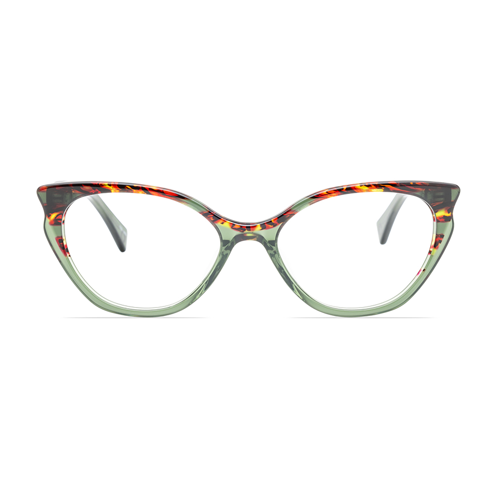 Jodi / Olive Tortoise over Green