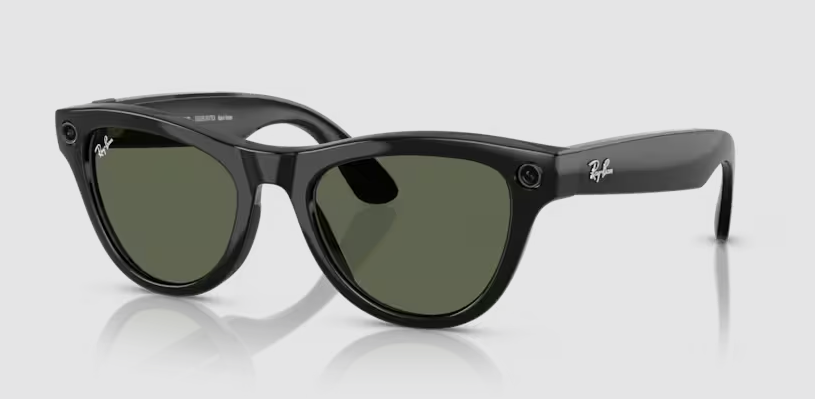 Ray-Ban Meta Skyler (0RW4010) / Shiny Black w/ G15 Green