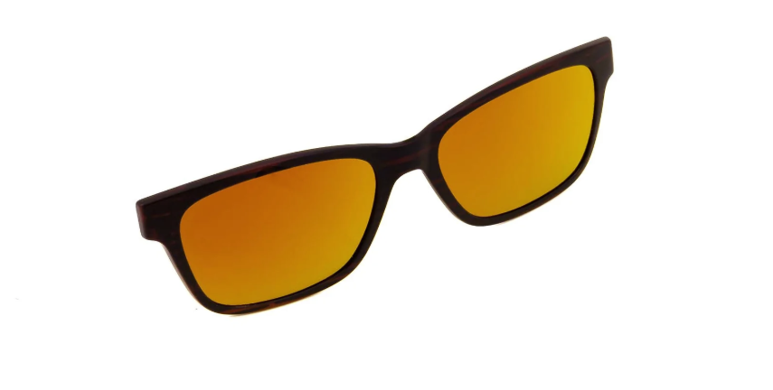 Satin Tortoise with Mirrored Ember Lenses