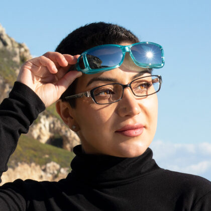 Wide Line (ML) / C4218V Wide Line (ML) Aqua Polarized Silver Mirror