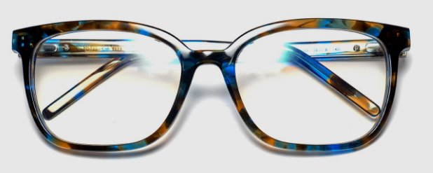 Smoked light brown & Blue