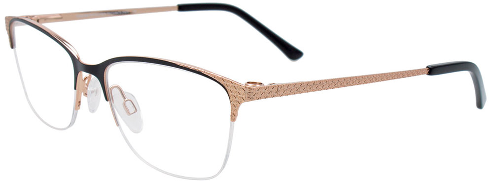 90. MATT BLACK SHINY ROSE GOLD