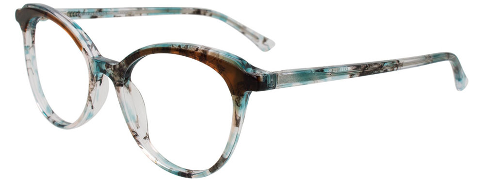 60. TEAL & GREY & CRYSTAL