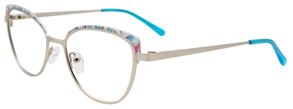 20. SILVER& BLUE-PINK MIX PATTERN  BROWLINE
