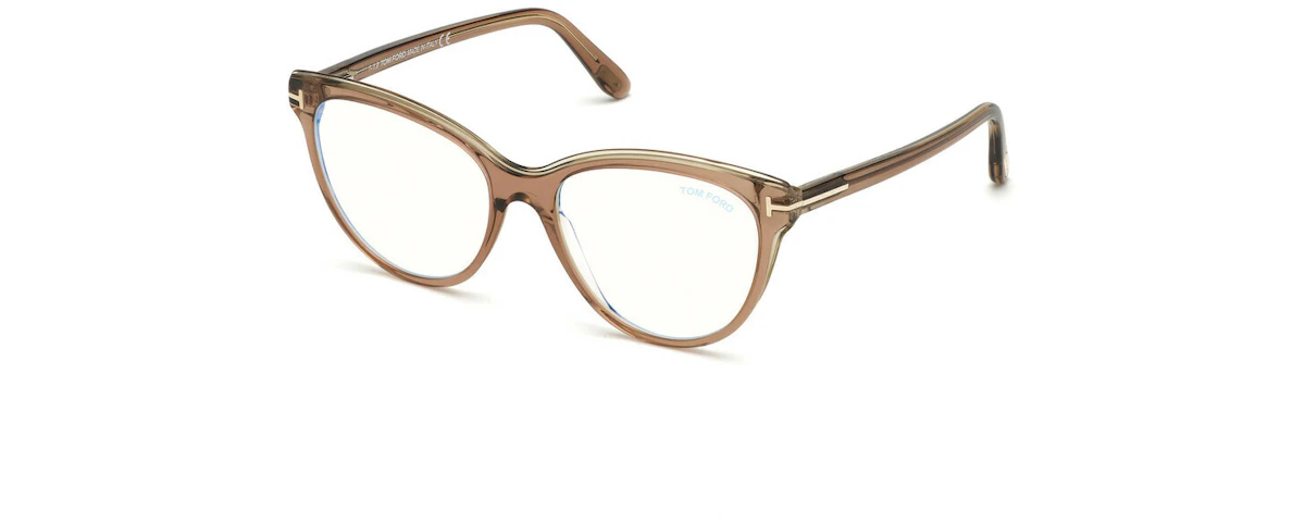 Shiny Transparent Brown, Green & Grey/ Blue Block Lenses