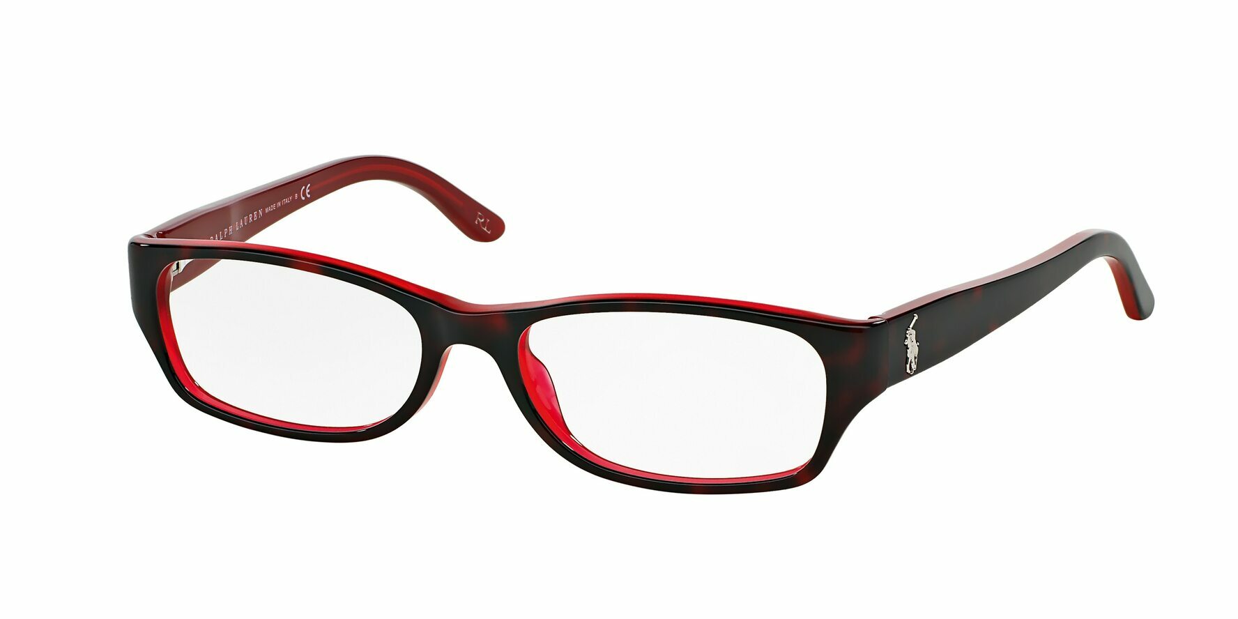 SHINY DARK HAVANA ON RED