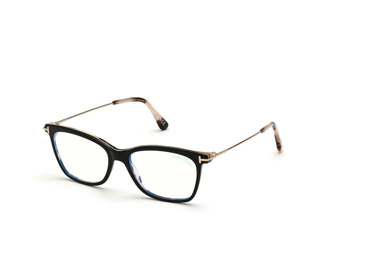 Shiny Vintage Pink Havana/ Blue Block Lenses