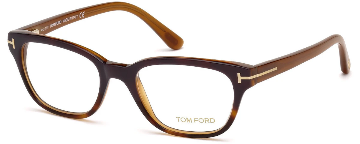 Shiny Dark Violet Top Front, Red Havana, Transparent Brown Temples