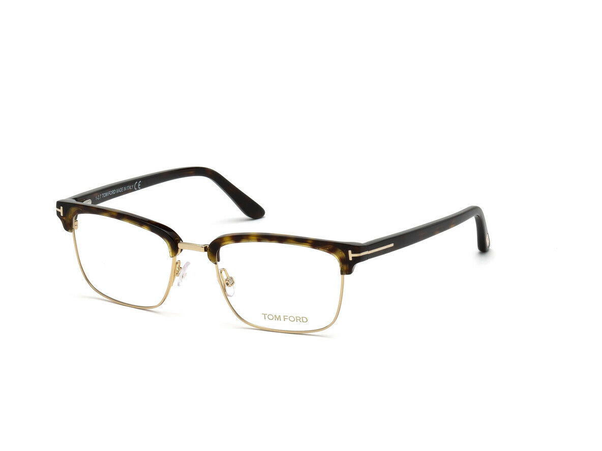 Shiny Classic Havana Acetate Front & Temples, Rose Gold Metal