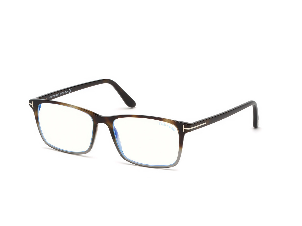 Shiny Havana & Grey, Palladium "t" Logo / Blue Block Lenses
