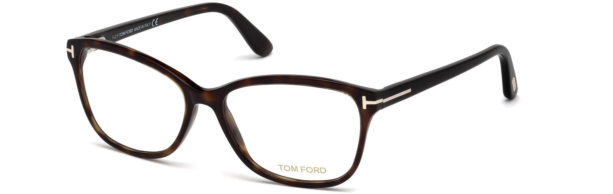 Shiny Dark Classic Havana, Shiny Rose Gold "t" Logo