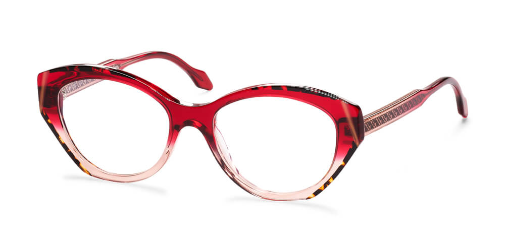 DARK HAVANA / GRADIENT RED - PINK / GOLD