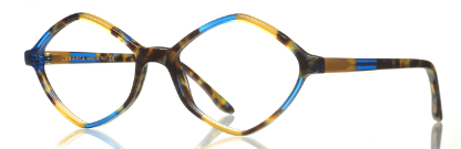 Marbled Brown Blue and Yellow