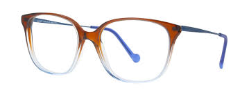 Brown Blue Gradient / Satin Blue