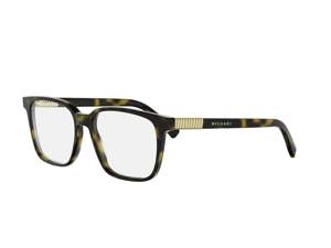 Bulgari BV50086I square eyeglasses in 052 Havana