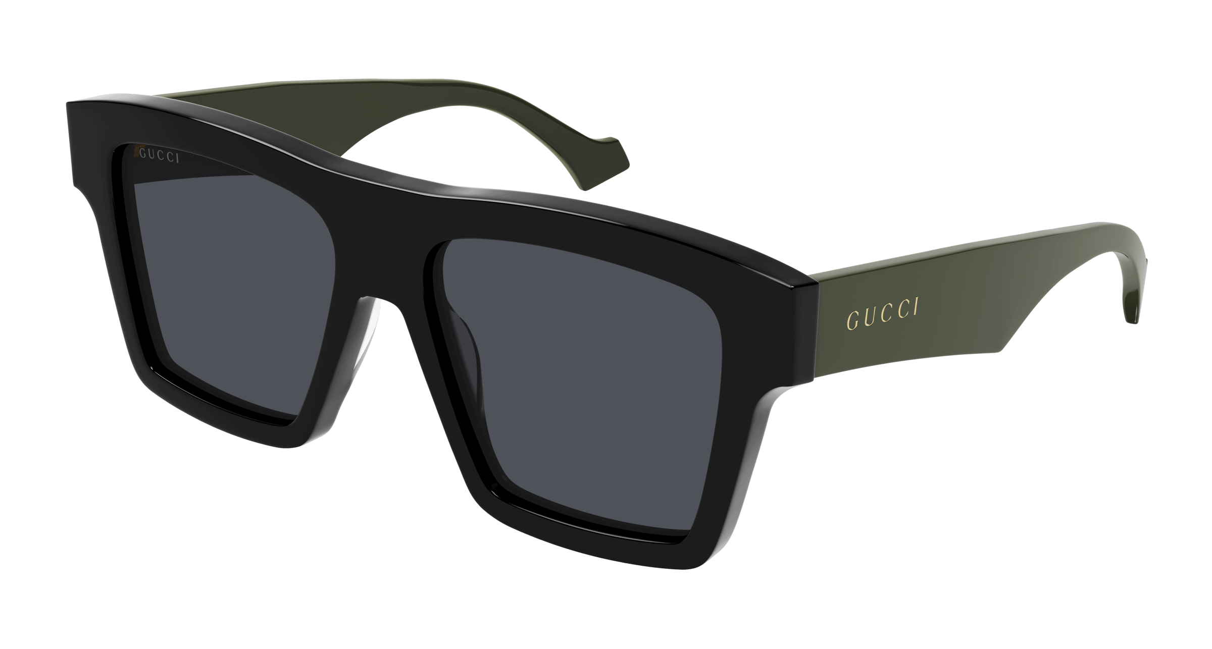 Gucci GG 0962S square sunglasses in Grey Green Black
