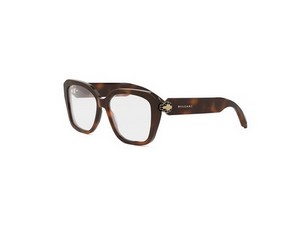 Bulgari BV50043I square eyeglasses in 053 Havana
