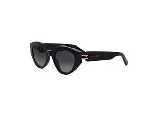 Bulgari BV40046I round sunglasses in 01B Black