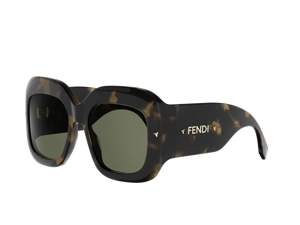 FENDI FE40236I round sunglasses in 55 N
