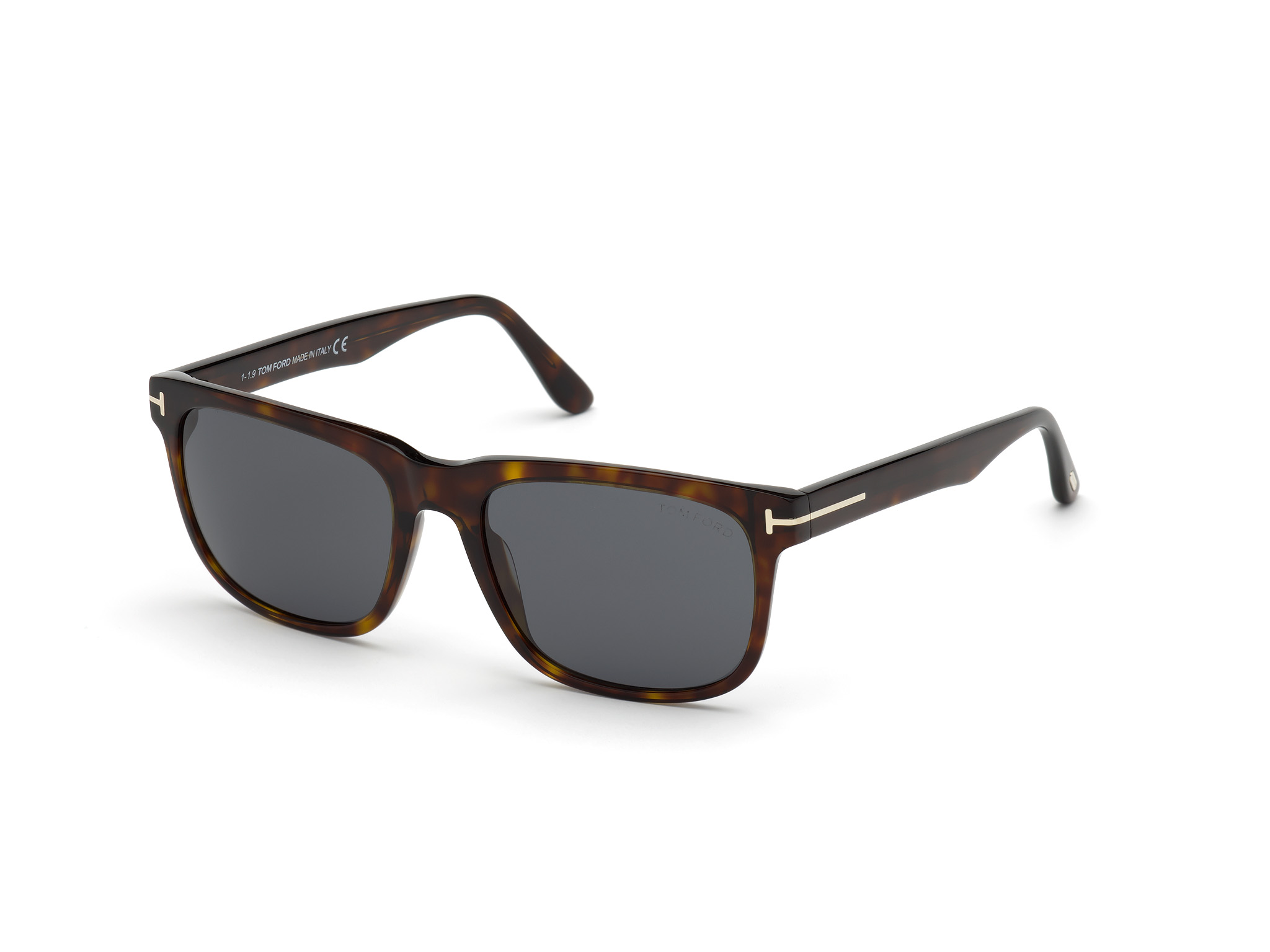 Tom Ford FT0775 Stephenson square sunglasses in 52A Classic Dark Havana/Smoke Lenses