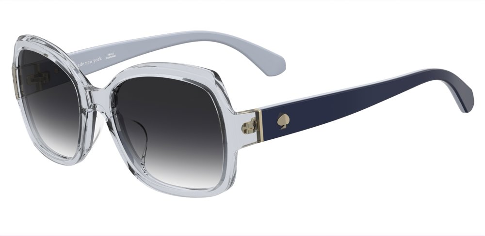 Kate Spade AMBERLYNN/F/S square sunglasses in Blue/Dark Grey Shaded