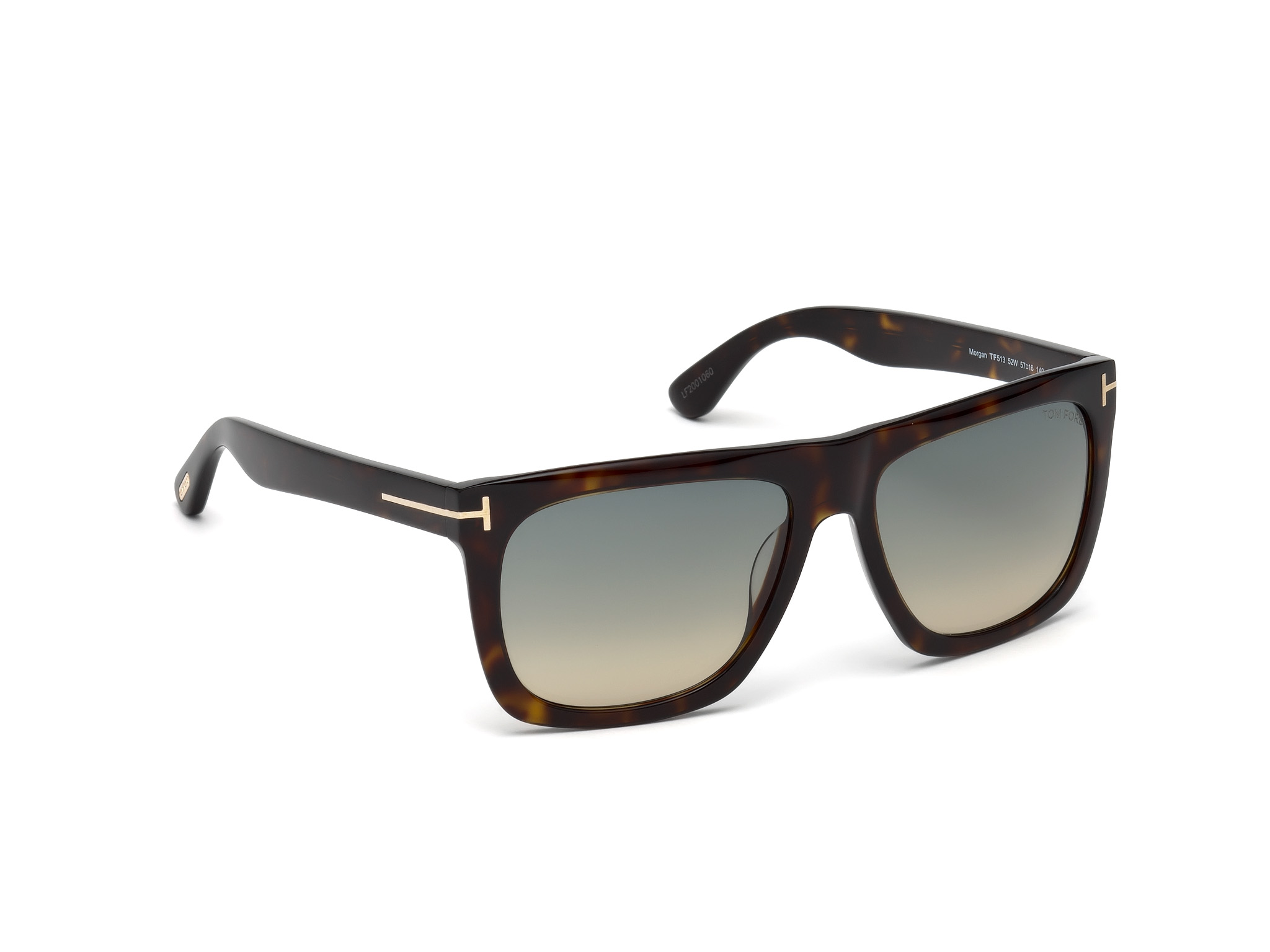 FT0513 Morgan / Shiny Dark Havana / Gradient Turquoise-To-Sand Lenses
