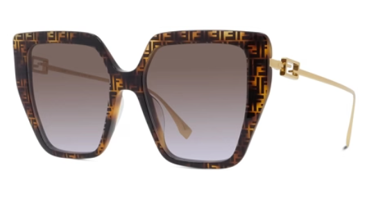 FENDI FE40012U irregular sunglasses in 55 F