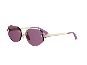 Bulgari BV40059U round sunglasses in 33Y Gold