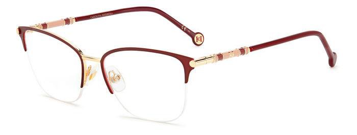 Carolina Herrera CH 0033 rectangle eyeglasses in Gold Brgn