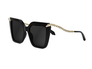 Bulgari BV40002I rectangle sunglasses in 01A Black