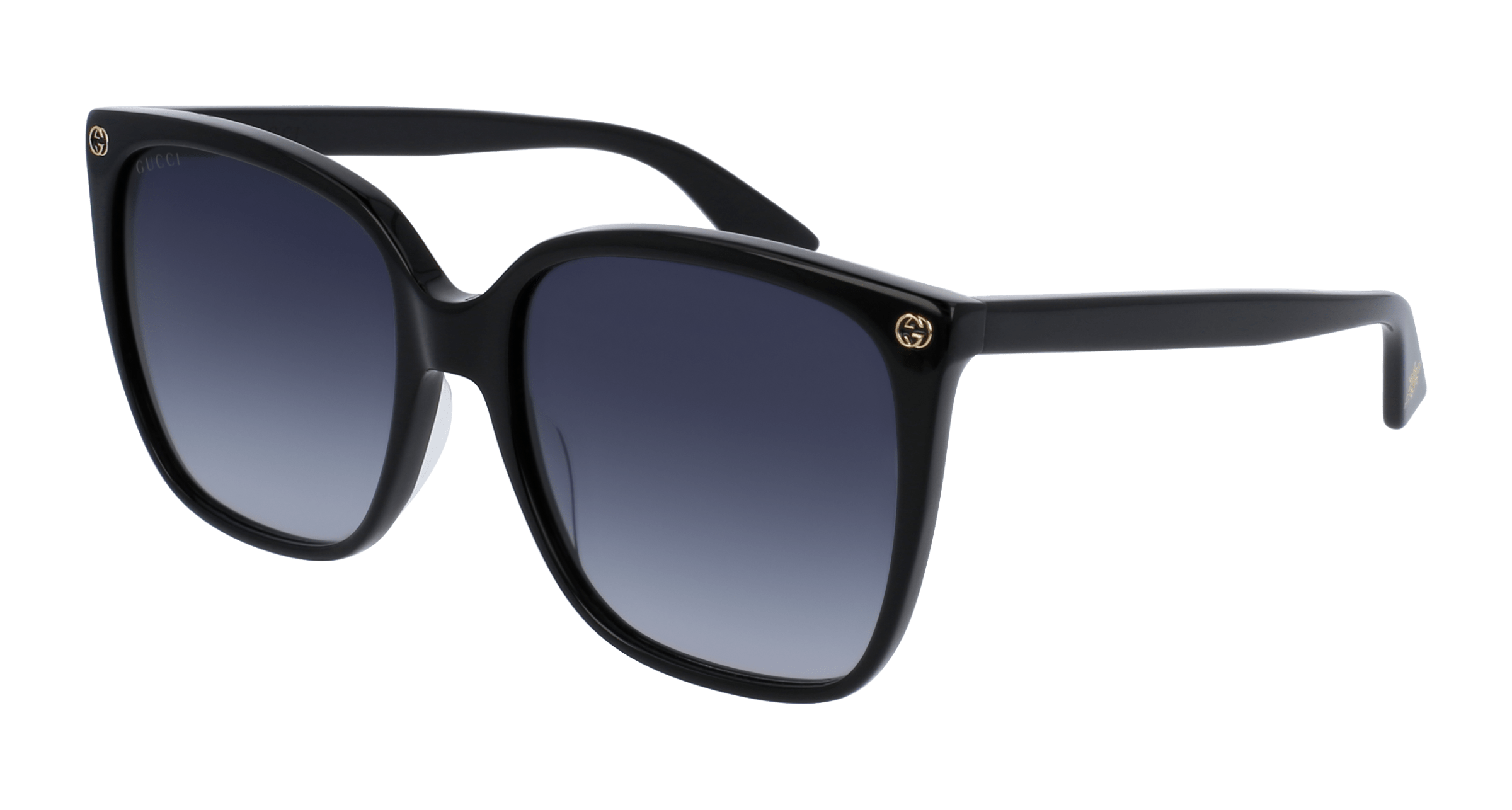 Gucci GG0022S cateye sunglasses in Black Black Grey/Nylon