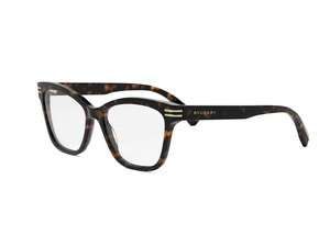 Bulgari BV50009I square eyeglasses in 052 Havana