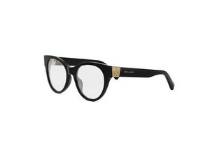 Bulgari BV50048I round eyeglasses in 001 Black
