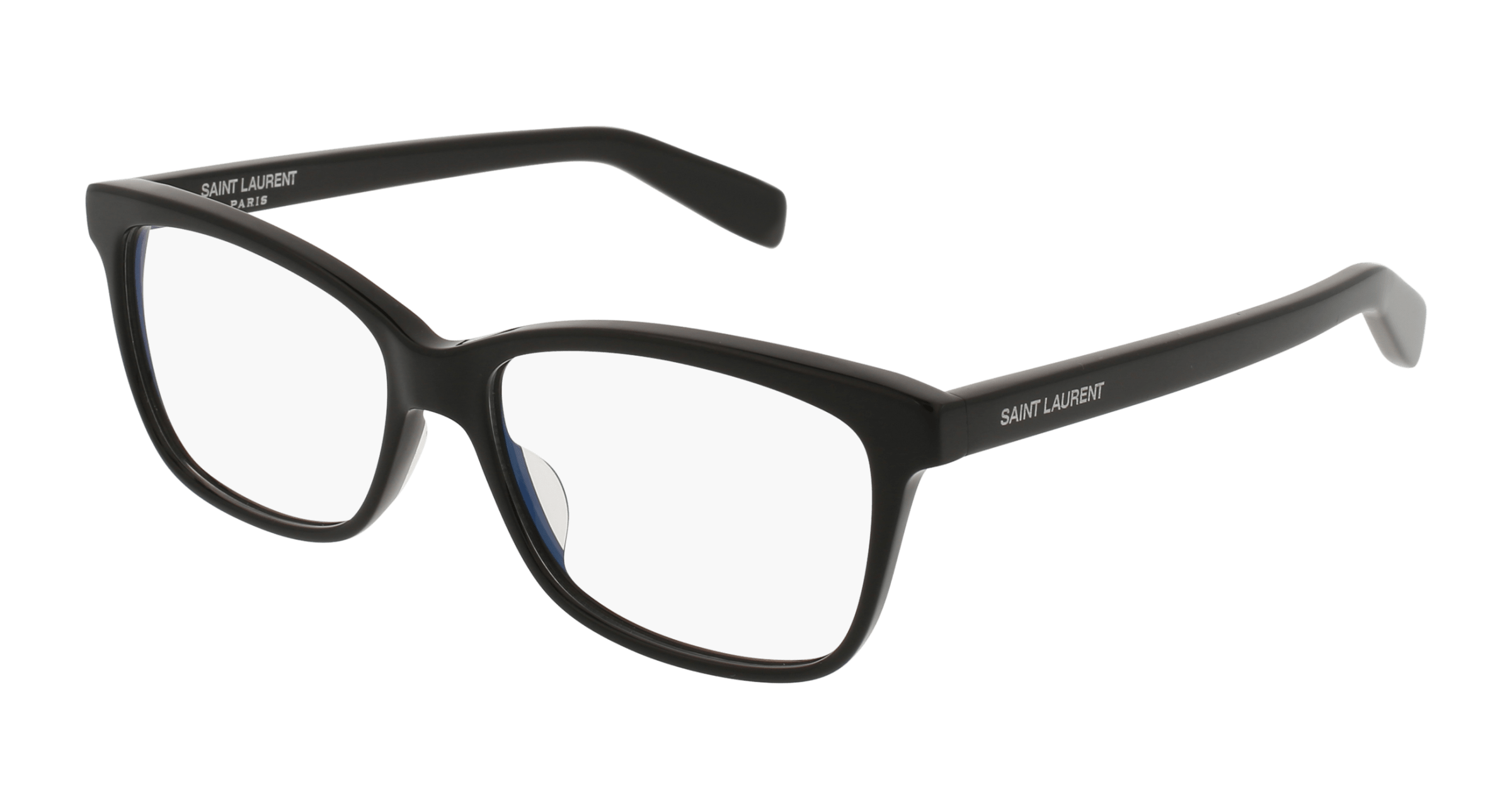 Saint Laurent SL 170 rectangle eyeglasses in Black Black Transparent