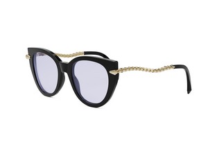 Bulgari BV50001I cateye sunglasses in 001 Black