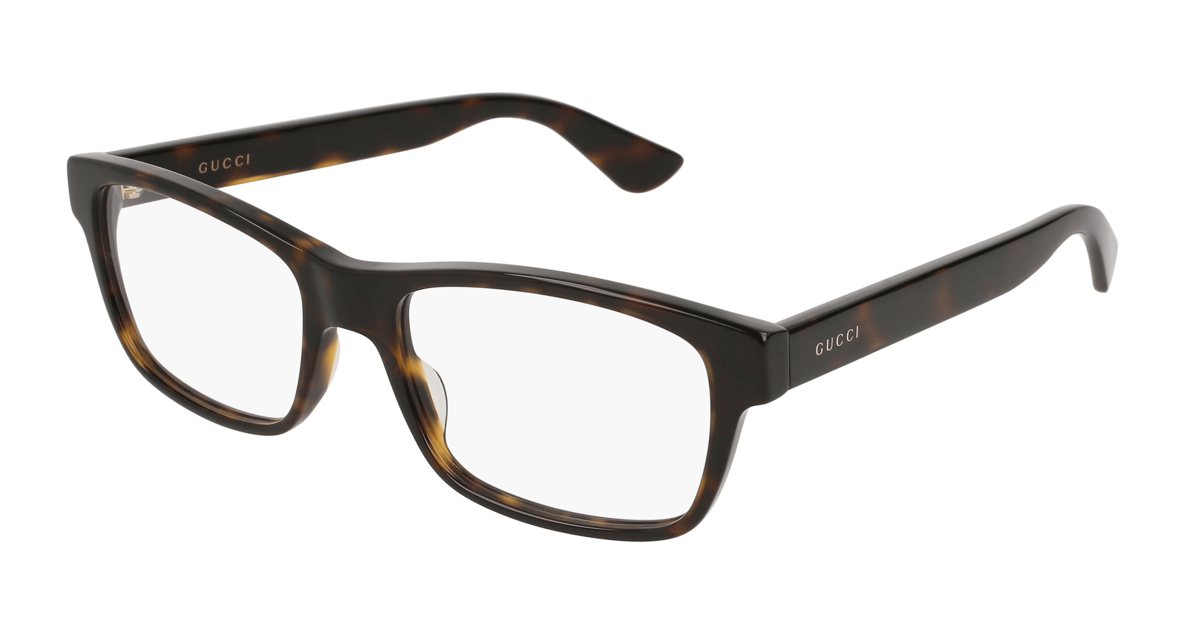 Gucci GG0006O rectangle eyeglasses in Avana Avana Transparent