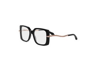 Bulgari BV50044I square eyeglasses in 001 Black