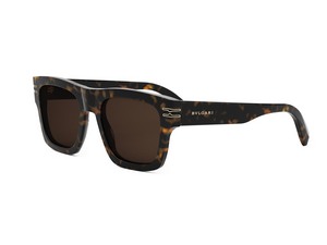 Bulgari BV40015I square sunglasses in 52H Havana