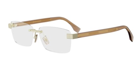 FENDI FE50148U aviator eyeglasses in 030