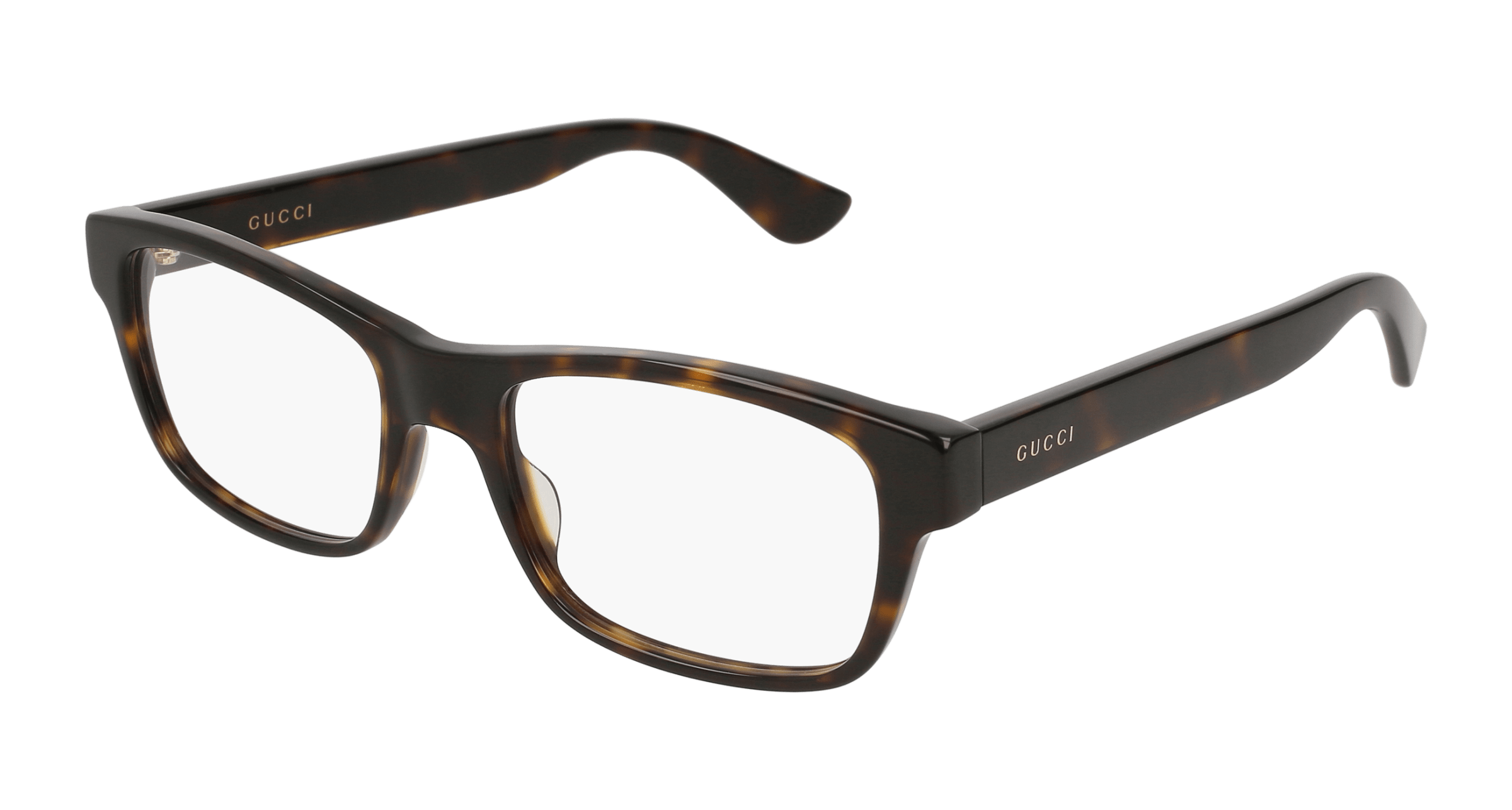 Gucci GG0006O rectangle eyeglasses in Avana Avana Transparent