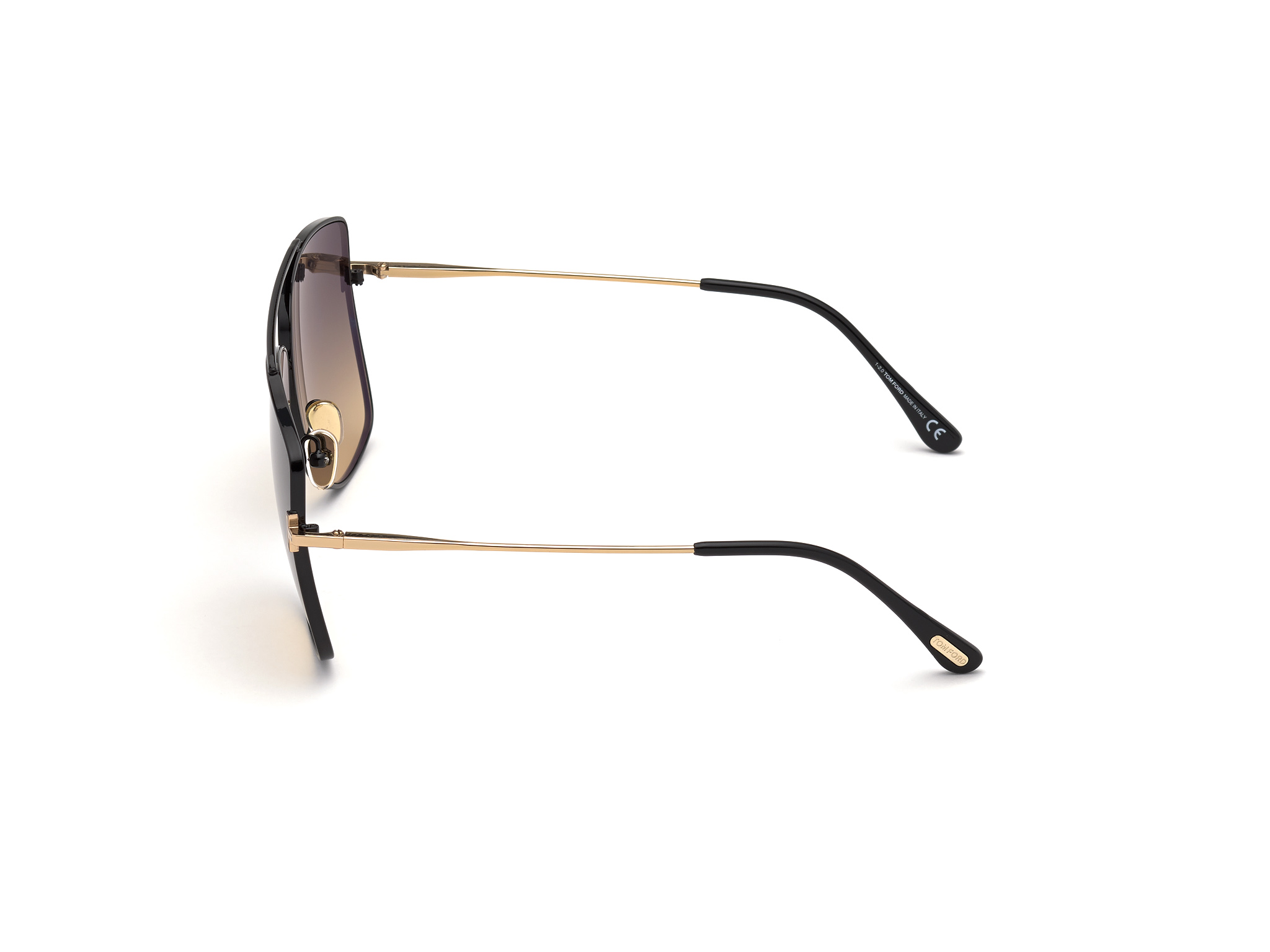 FT0838 / shiny black / gradient smoke