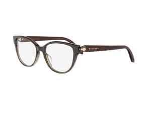 Bulgari BV50092I square eyeglasses in 050 Brown