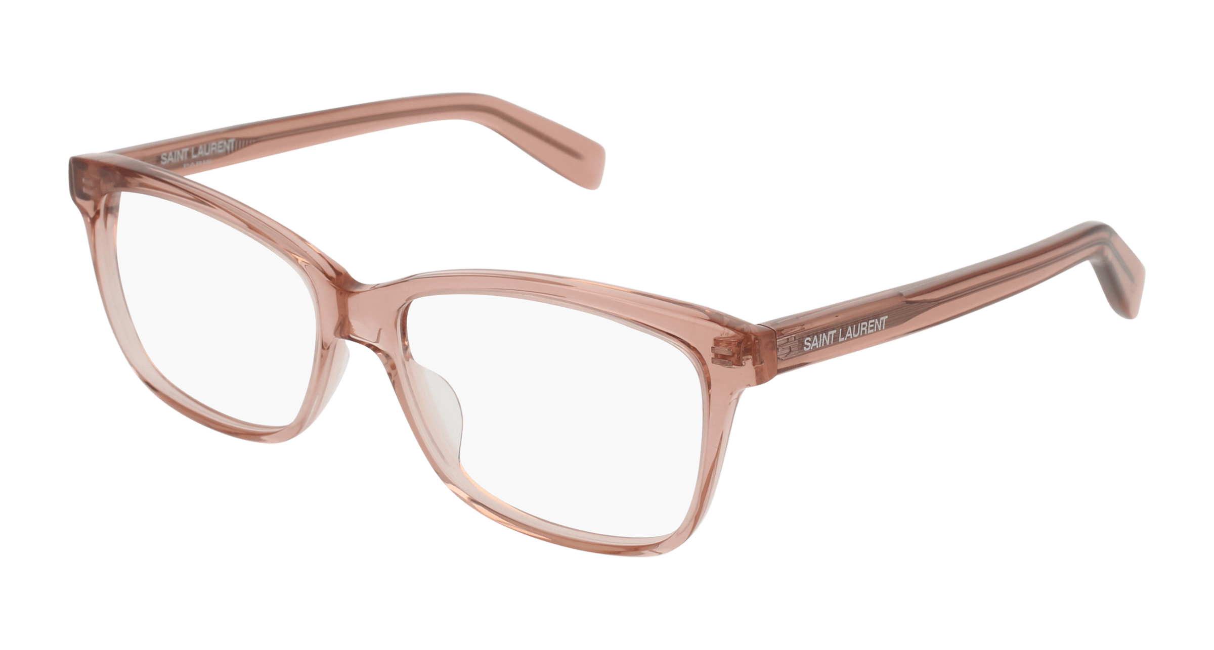 Saint Laurent SL 170 rectangle eyeglasses in Nude Nude Transparent