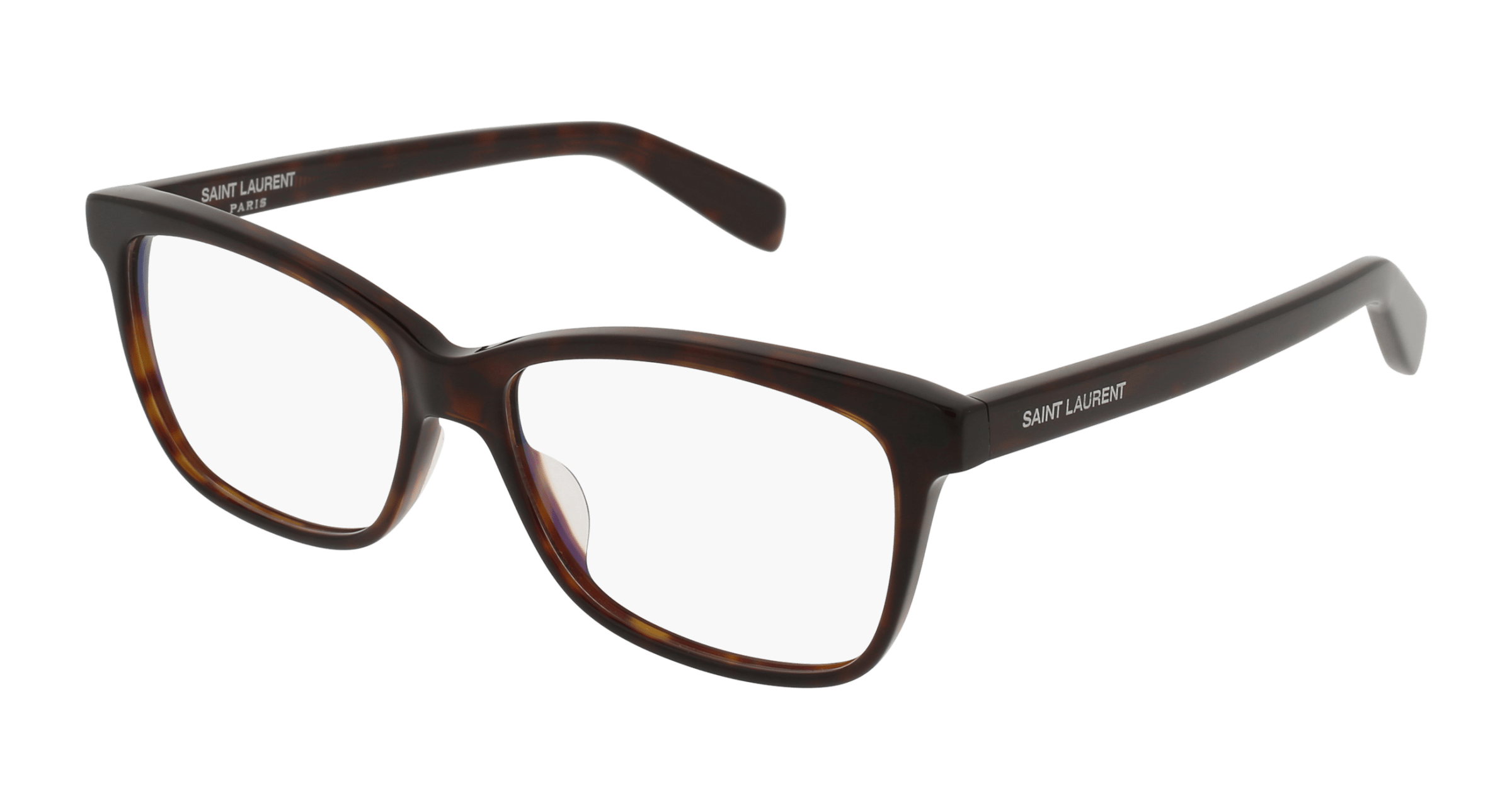 Saint Laurent SL 170 rectangle eyeglasses in Avana Avana Transparent