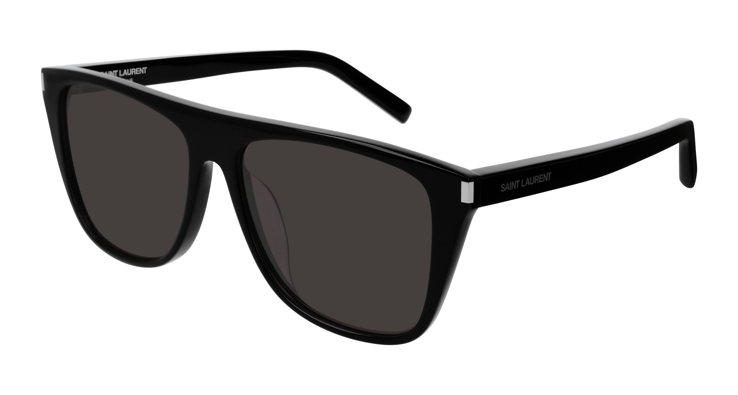 Saint Laurent SL 1/F rectangle sunglasses in Black