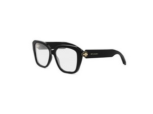 Bulgari BV50043I square eyeglasses in 001 Black