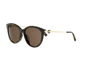 Bulgari BV40110F round sunglasses in 52E Havana
